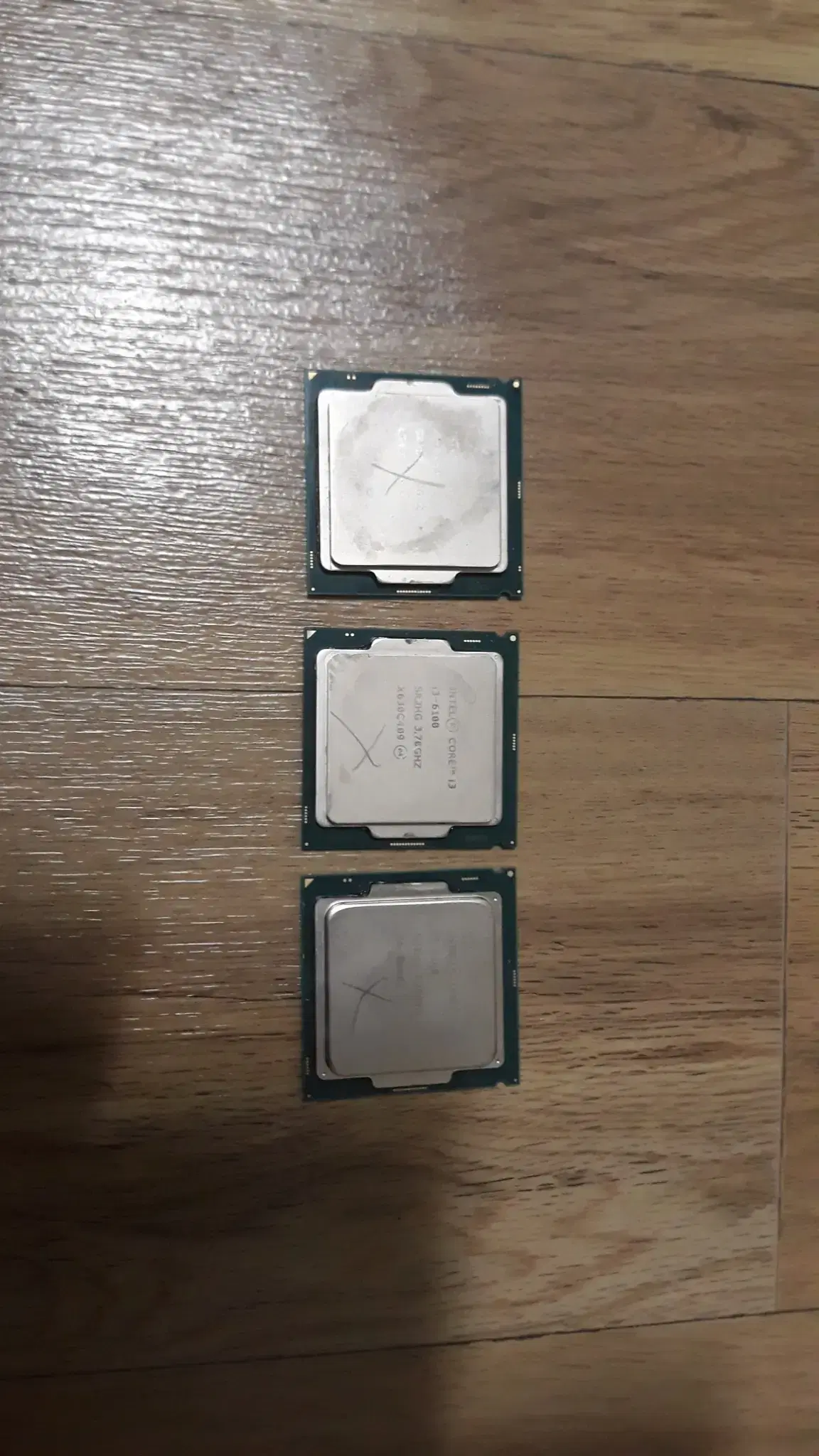 고장 CPU 3개 6세대 i3 6100(2EA)i5 6400(1EA)